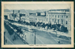 Cagliari Città Tram Cartolina QT0503 - Cagliari