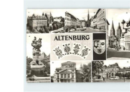 71900595 Altenburg Thueringen Schloss Markt Rote Spitzen Skatbrunnen Altenburg - Altenburg