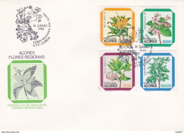 Portugal / Acoren 1983, FDC, Fauna, Flora Açores Flores Regionais - FDC