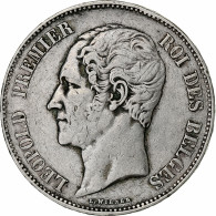 Belgique, Leopold I, 5 Francs, 5 Frank, 1849, Argent, TB+, KM:17 - 5 Francs