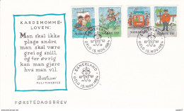 Norway FDC 15-11-1984 Christmas Stamps Thorbjörn Egner Complete In 2 Pairs - FDC