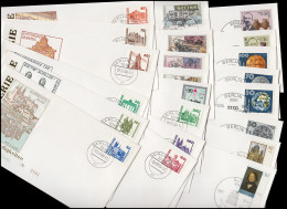 3344-3365 DDR-Jahrgang 1990 DM-Währung: 22 Einzel-Schmuck-FDCs Komplett - Collezioni Annuali