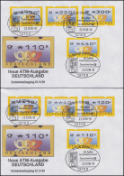3.2 Posthörner MWZD 8 ATM 10-440 Pf., Satz Auf 2 FDC Mit ESST Berlin 22.10.99 - Machine Labels [ATM]