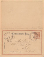 Österreich Postkarte P 83 F/A Von BRÜNN BAHNHOF 3.8.1891 Nach BADEN/Wien 4.8.91 - Andere & Zonder Classificatie