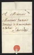 L. Datée 1748 NAMUR + "2" Pour Charleroi - 1714-1794 (Pays-Bas Autrichiens)