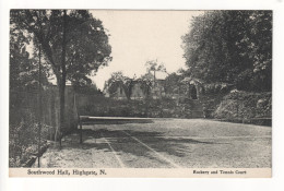 Highgate - Southwood Hall - Rockery And Tennis Court - Old Middlesex Postcard - Middlesex