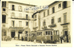 Abruzzo-chieti Piazza Vittorio Emanuele E Stazione Ferrovia Elettrica Fermata Tram  (pubbl./mercatini/abruzzo/v./retro) - Chieti