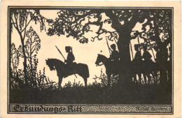 Scherenschnitt - Rudolf Sievers - Scherenschnitt - Silhouette