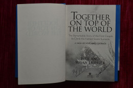 Signed Phil And Susan Ershler Together On The Top Of The World 2007 First Couple To Climb The Seven Summits Everest - Gesigneerde Boeken