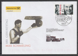 BRD: 2005: FDC Sonderumschlag In EF, 100. Geburtstag Von Max Schmeling.  ESoStpl. BERLIN - Pugilato