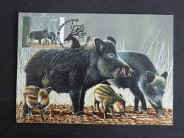 PORTUGAL FDC 1er JOUR AVEC YT 3225 SANGLIER WILD BOAR WILDSCHWEIN JAVALI - PARC NATIONAL DE MAFRA - FDC