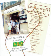 Souvenirs D'un Séjour à L'Hôtel De France, Avenue Frédéric Mistral, Castelnaudary (1999) - Deportes & Turismo