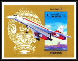 0089b/ Umm Al Qiwain Mi BF 609 Concorde Montgolfière Avions International Airlines 1972 Planes Airship ** MNH  - Concorde