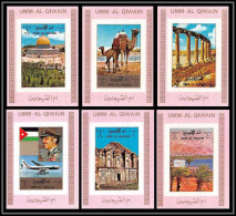 0024/ Umm Al Qiwain Deluxe Blocs ** MNH Michel N°1687 / 1692 Arabian Landscapes Mosquée Rose Mosque Non Dentelé Imperf - Islam