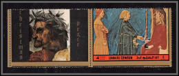 0361/ Umm Al Qiwain ** MNH Michel N°914 A Dante Tableau Painting Vignettes Labels Justinian Giustiniano Piquage Error - Umm Al-Qiwain