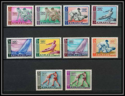 Ajman - 2529/ N°31/40 A Jeux Olympiques (olympic Games) Tokyo 1964 ** MNH Judo Boxe Sailing Pommel Horse Running - Estate 1964: Tokio