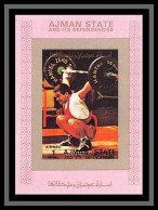 Ajman - 2748/ N°2605 Weightlifting Haltérophilie Deluxe Bloc ** MNH (rose Pink)jeux Olympiques (olympic Games) - Pesistica