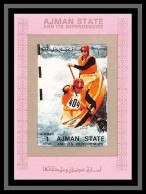 Ajman - 2739/ N°2611 Kayak Slalom Deluxe Bloc ** MNH (rose Pink)jeux Olympiques (olympic Games) - Canoa