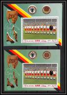 Ajman - 4580/ N°368 A/B German National Football Soccer Team 1969 Printing Proof Neuf ** MNH Non Dentelé Imperf - 1970 – Mexique