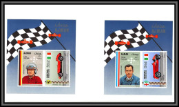 Ajman - 4552b N°92/94 B Wimille Von Trips Alfa Romeo Ferrari Racing Voiture Cars Neuf ** MNH Epreuve Deluxe Imperf Proof - Cars