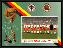 Ajman - 4526/ Bloc N°84 B Non Dentelé Imperf German National Football Team 1969 Soccer Neuf ** MNH - 1970 – Mexique