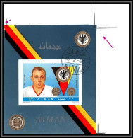 Ajman - 4516/ N°364 B UWE SEELER 1936 Football Soccer Used Printing Proof Non Dentelé Imperf - 1970 – Mexique