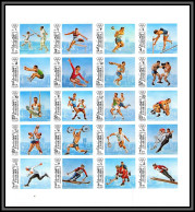 Fujeira - 1705/ N°1102/1121 B Jeux Olympiques Olympic Games Munchen 72 ** MNH Feuille Sheet 1972 Non Dentelé Imperf - Gewichtheffen