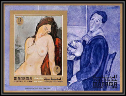 Manama - 3159c Bloc N°99 B Modigliani Peinture Tableaux Paintings Nu Non Dentelé Imperf ** MNH - Desnudos