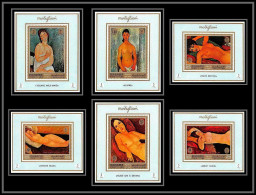 Manama - 3158/ N°425/430 Modigliani Peinture Tableaux Paintings Deluxe Miniature Sheets ** Nus Nude Naked MNH  - Desnudos