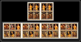 Manama - 3136vv/ N°655/662 A Tableau (Painting) Adam Et Eve Michelangelo Nus Nudes ** MNH Feuille Complete (sheet) RRR - Desnudos