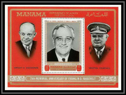Manama - 3079z/ Bloc N°83 A Roosevelt - Eisenhower Churchill ** MNH  - Sir Winston Churchill