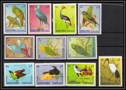 Manama - 3438/ N°159/169 A Parrot Perroquet Oiseaux (birds) Neuf ** MNH  - Papagayos