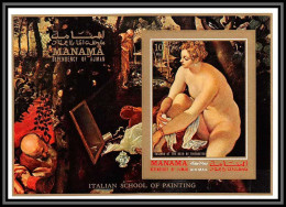 Manama - 3407/ Bloc N°132 B Tintoretto Italian Renaissance Nus Nude Tableau (Painting) Neuf ** MNH Non Dentelé Imperf - Desnudos