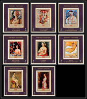 Manama - 3403/ N°852/859 Corot Raphael Clouet Delacroix Portraits Tableau (Painting) Neuf ** MNH Deluxe Miniature Sheet - Desnudos