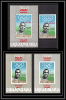 Sharjah - 2100b 510 A/B Jesse Owens 1936 Jeux Olympiques Olympic Games ** MNH Deluxe Sheet 1968 Perf Imperf Khor Fakkan - Summer 1936: Berlin