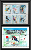 Ras Al Khaima - 534a/ N°534/539 A Bloc 99 A Sapporo 1972 Overprint Surcharge Jeux Olympiques Olympic Games Neuf ** MNH - Winter 1972: Sapporo