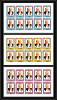 Yemen Royaume (kingdom) - 4013/ N°540 + 544 + 548 B Non Dentelé Imperf Churchill ** MNH Feuille Complete (sheet) - Sir Winston Churchill