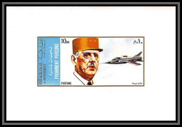 Sharjah - 2186/ N°883 De Gaulle And Aircraft Avions Militaire Miniature Deluxe Sheet Neuf ** MNH - De Gaulle (Général)