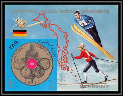 Nord Yemen YAR - 3612/ Bloc N°150 B Gold Medalists Germany ** MNH Jeux Olympiques Olympic Games Grenoble 1968 Ski - Winter 1972: Sapporo