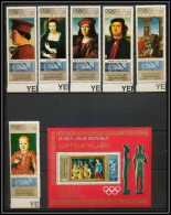 Nord Yemen YAR - 3514 N°876/881 Bloc 94 OR Gold Peinture Tableaux Paintings Jeux Olympiques Olympic Games Rubens ** Mnh - Estate 1968: Messico
