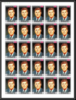 Yemen Royaume (kingdom) - 4156 N°840 B Kennedy Usa 1969 Non Dentelé Imperf ** Feuille Complete (sheet) - Kennedy (John F.)