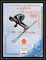 Nord Yemen YAR - 3620/ Bloc N°172 Ski Downhill Skiing Jeux Olympiques (olympic Games) Sapporo 1972 ** MNH  - Inverno1972: Sapporo