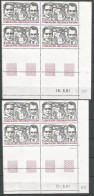 FRANCE ANNEE 1981 LOT DE 2 BLOCS DE 4EX COINS DATES PA N°55 NEUFS** MNH TB COTE 50,00 € - Posta Aerea