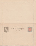 Islande Entier Postal Carte Lettre - Postwaardestukken