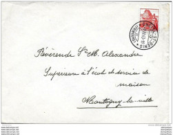 76 - 6 -  Enveloppe  Avec  Superbe Cachet à Date "Chatel St Denis 1943" - Covers & Documents