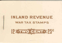 CANADA Booklet FX 36b, Inland Revenue, 12x2c - Impôts De Guerre