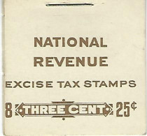 CANADA Booklet FX 47b, Inland Revenue, 8x3c - Impôts De Guerre