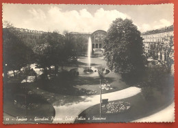 TORINO - 1940 - Giardini Piazza Carlo Felice E Stazione (c1189) - Parques & Jardines