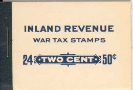 CANADA Booklet FWT 8e, Inland Revenue, 24x2c - Impôts De Guerre