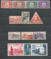 MONACO ANNEE 1946 /1947 LOT DE 13 PA N°15 A 27 NEUFS** MNH COTE 43,75 € - Posta Aerea